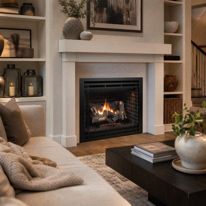 Superior DRT4200 Full-Size Premium 40" Direct Vent Gas Fireplace — lifestyle