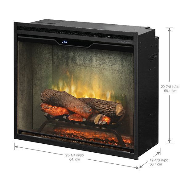 Revillusion® Built-In 24" Firebox/Fireplace Insert , Weathered Grey - Model RBF24DLXWC