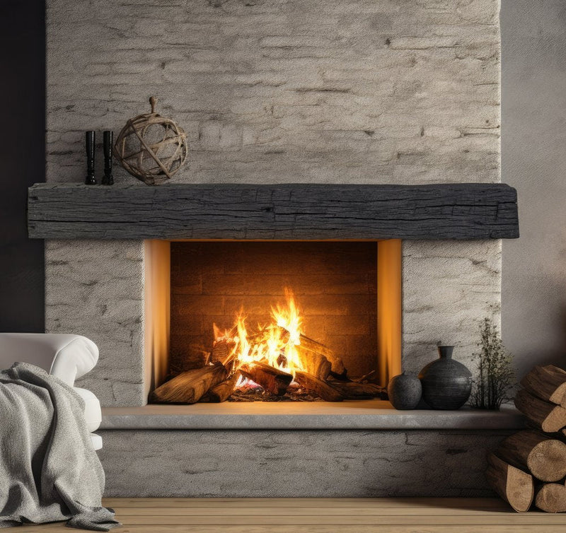 Tabacco Non-Combustible Concrete Mantel Shelf Eclipse Finish - ExceptionalFire