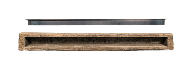 Tavern Timbered Beam Non-Combustible Mantel Shelf WHEAT Finish - ExceptionalFire