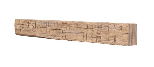 Tavern Timbered Beam Non-Combustible Mantel Shelf WHEAT Finish - ExceptionalFire