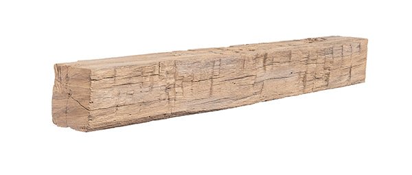 Tavern Timbered Beam Non-Combustible Mantel Shelf WHEAT Finish - ExceptionalFire