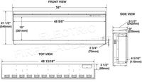 Trivista™ Primis 50 Three-sided Built-in Electric Fireplace - Model NEFB50H-3SV - ExceptionalFire