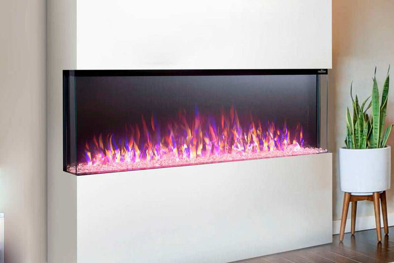 Trivista™ Primis 50 Three-sided Built-in Electric Fireplace - Model NEFB50H-3SV - ExceptionalFire