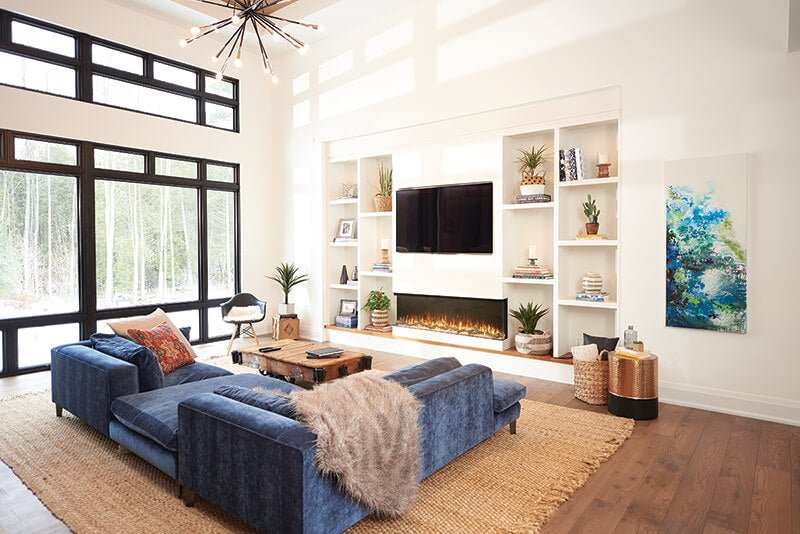Trivista™ Primis 60 Three-sided Built-in Electric Fireplace - Model NEFB60H-3SV - ExceptionalFire