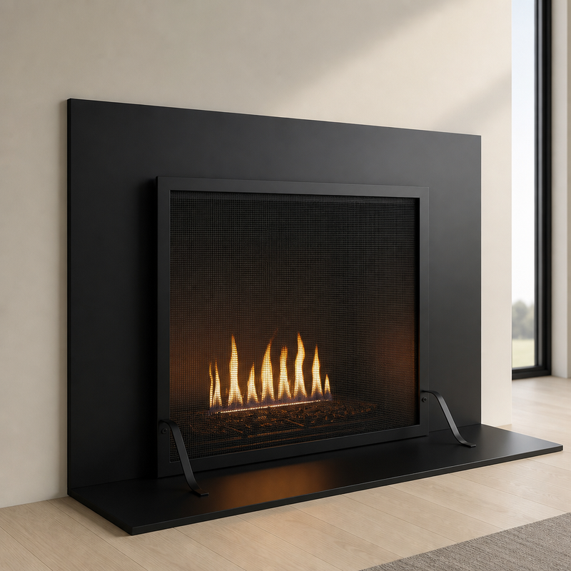 Custom Made Fireplace Screen | Carolina Free Standing Screen