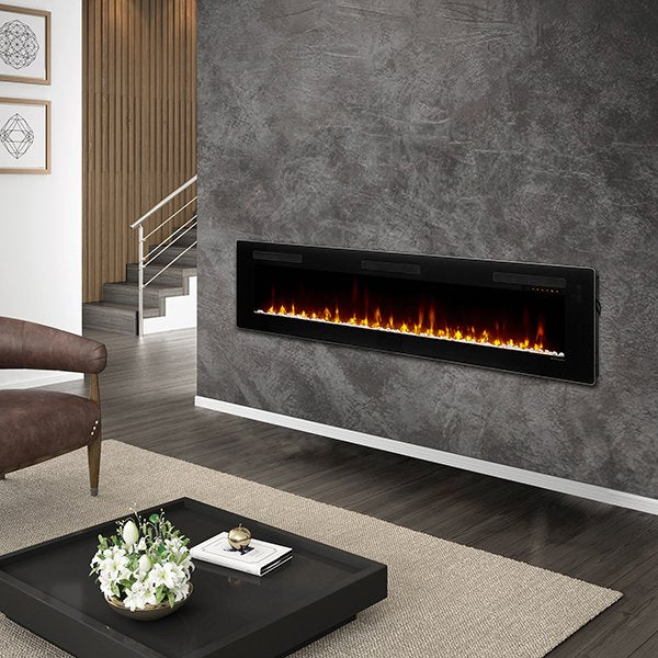 Sierra Linear 72" Electric Fireplace