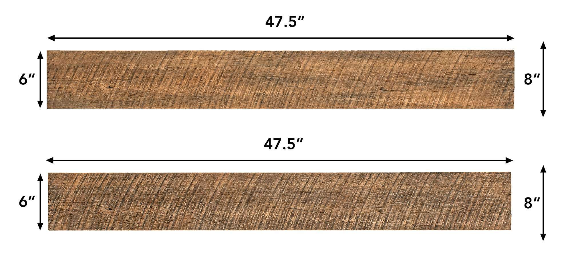 Wall Board Kit 6Pc Honey Roast Finish - ExceptionalFire