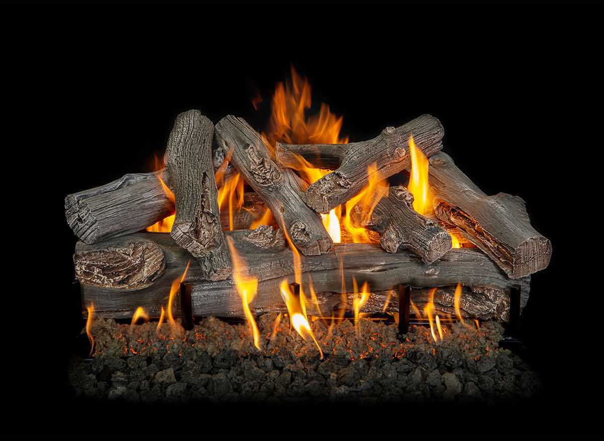 30" Western Driftwood See-Through Vented Gas Log Set | Grand Canyon