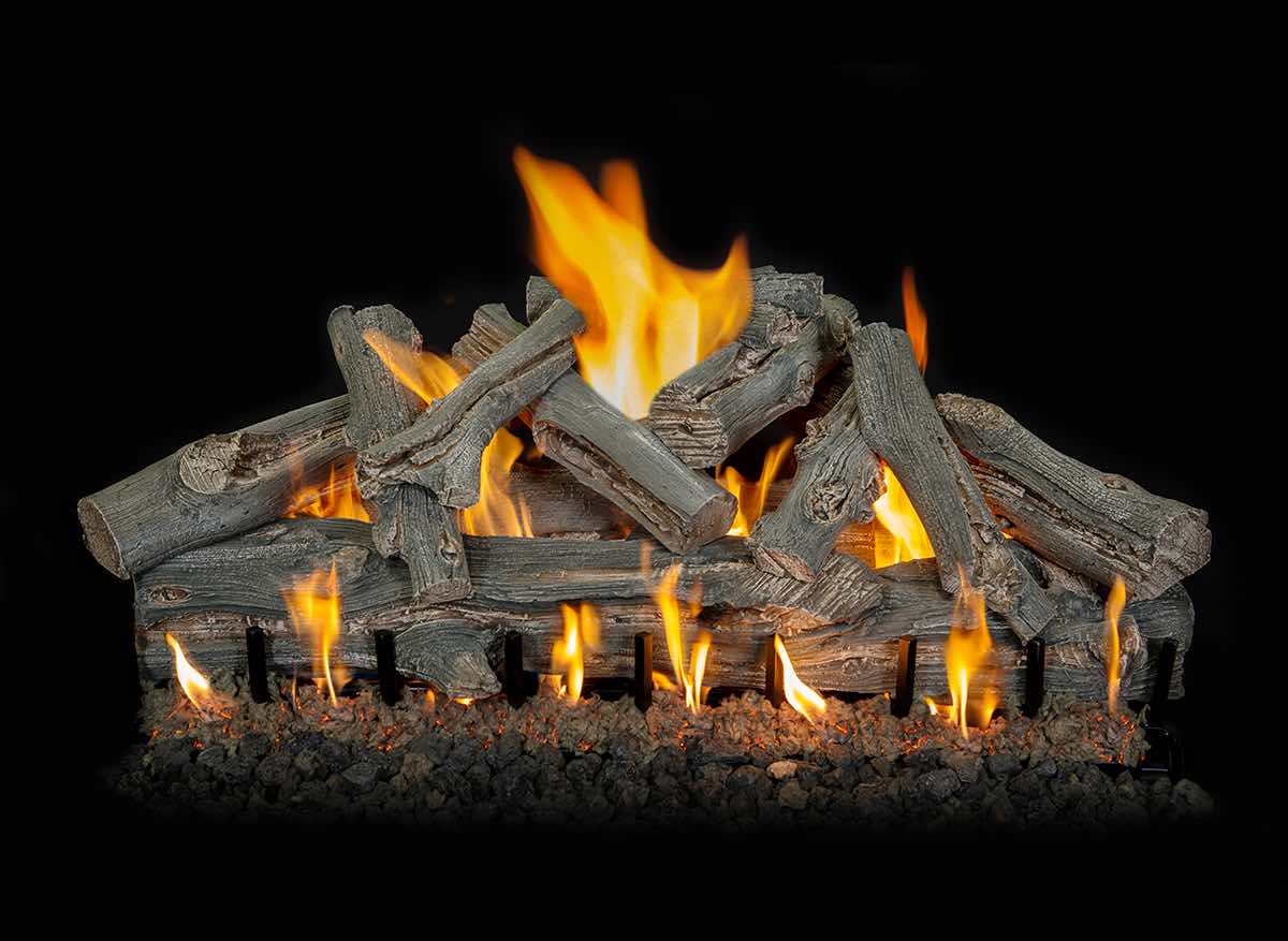 42" Western Driftwood See-Through Vented Gas Log Set | Grand Canyon