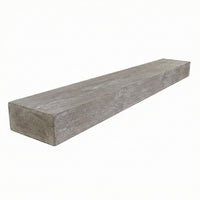 Flat Sawn Non-Combustible Concrete Mantel Shelf Weathered Grey Finish