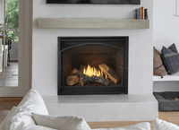 Heat & Glo 8KX 42 Direct Vent Traditional Gas Fireplace (Liquid Propane, Serene Jute Interior) | Model 8KX-LP-SJ