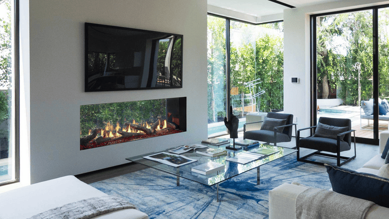 Heat & Glo Primo II 72 See-Through Direct Vent Linear Gas Fireplace | Model PRIMO-II-72ST
