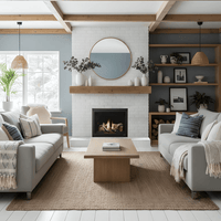 Heat & Glo SlimLine 3X 28" Direct Vent Gas Fireplace (Tranquil Greige Interior) | Model SL-3X-IFT-TG