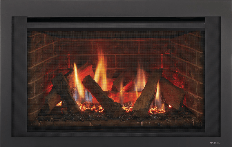 Majestic Ruby 25 gas insert product shot with Clean Screen front