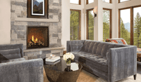 Majestic Marquis II 42 direct vent gas fireplace lifestyle room shot
