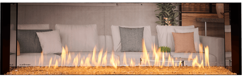 Heat & Glo Primo II 48 See-Through Direct Vent Linear Gas Fireplace | Model PRIMO-II-48ST
