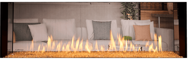 Heat & Glo Primo II 60 See-Through Direct Vent Linear Gas Fireplace | Model PRIMO-II-60ST