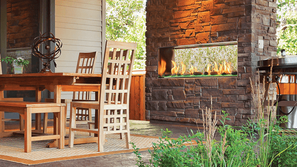 Majestic Lanai 48" See-Through Outdoor Linear Gas Fireplace - Model ODLANAIGST-48