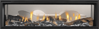 Heat & Glo Mezzo 60 See-Through Direct Vent Linear Gas Fireplace | Model MEZZO60ST-C