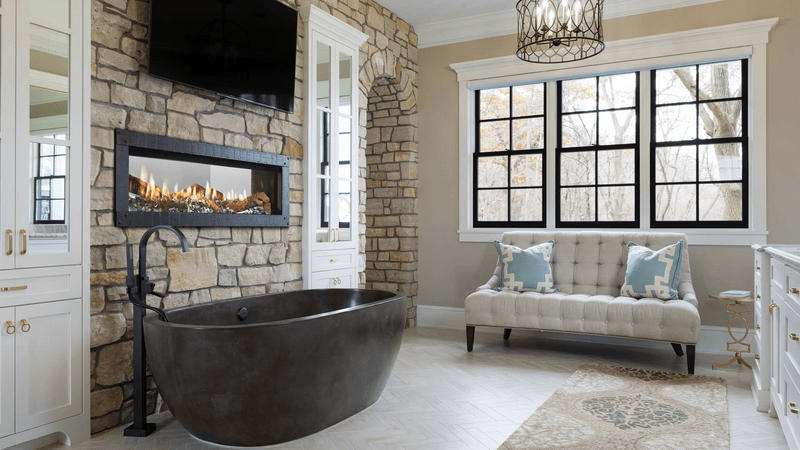 Heat & Glo Mezzo 60 See-Through Direct Vent Linear Gas Fireplace | Model MEZZO60ST-C