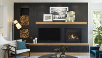 Heat & Glo SlimLine 3X 28" Direct Vent Gas Fireplace (Tranquil Greige Interior) | Model SL-3X-IFT-TG