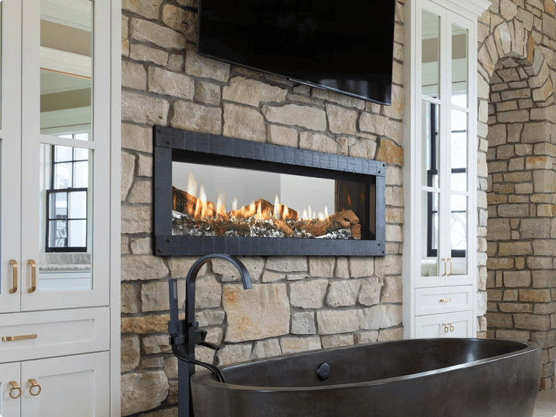 Heat & Glo Mezzo 60 See-Through Direct Vent Linear Gas Fireplace | Model MEZZO60ST-C