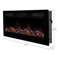 Sierra Linear 60" Electric Fireplace - Model SIL60