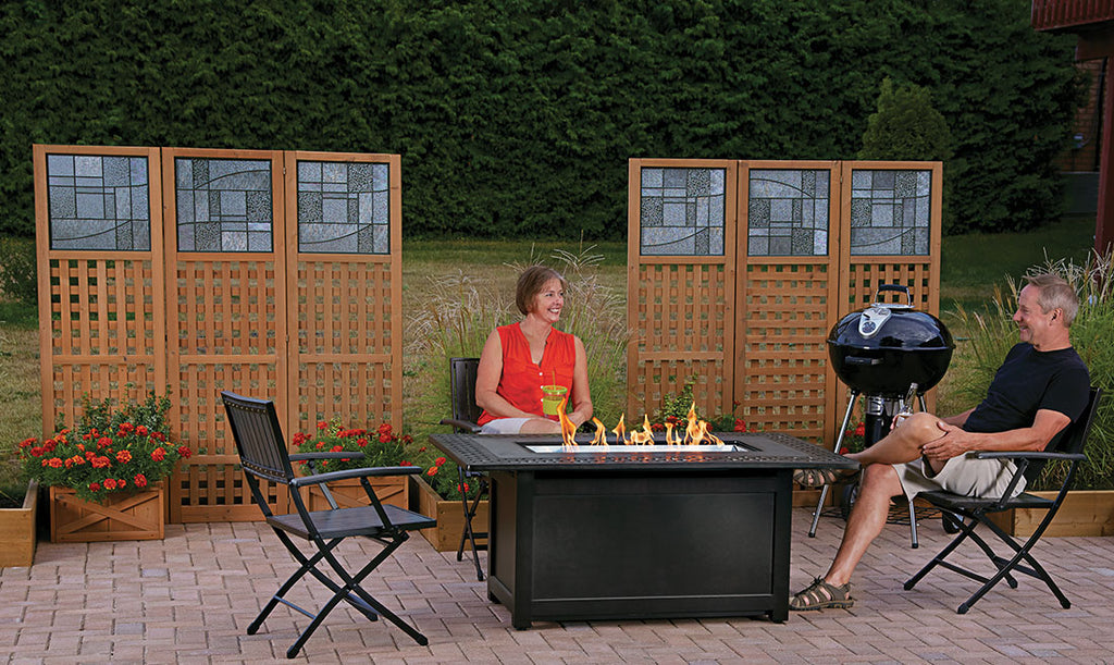 Napoleon Kensington Bronze Gas Fire Table, Ractangle KENS1-BZ - ExceptionalFire