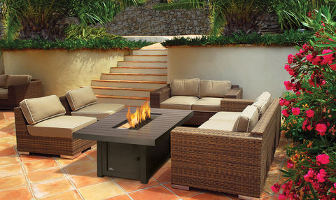 Napoleon St. Tropez Patioflame® Gas Fire Table, Rectangle GPFTR3656BZ - ExceptionalFire