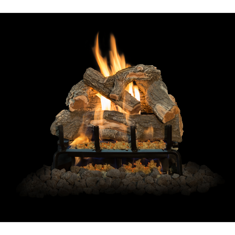 Grand Canyon 21-Inch Arizona Weathered Oak Vented Natural Gas Log Set W/ 2BRN Burner - Match Light - ExceptionalFire