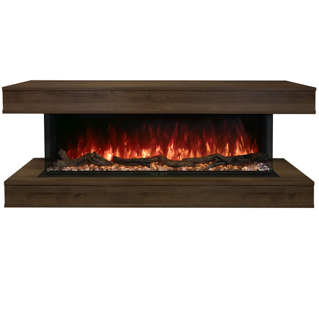 Modern Flames Landscape Pro Multi 56-Inch Three-Sided Electric Fireplace - Model LPM-5616-WMC