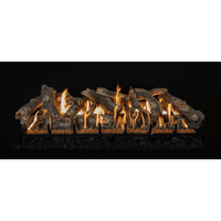 Grand Canyon 21-Inch Arizona Weathered Oak Vented Natural Gas Log Set W/ 2BRN Burner - Match Light - ExceptionalFire