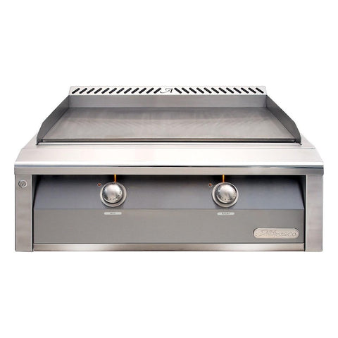 Alfresco 30-Inch Freestanding Natural Gas Griddle in Signal Gray