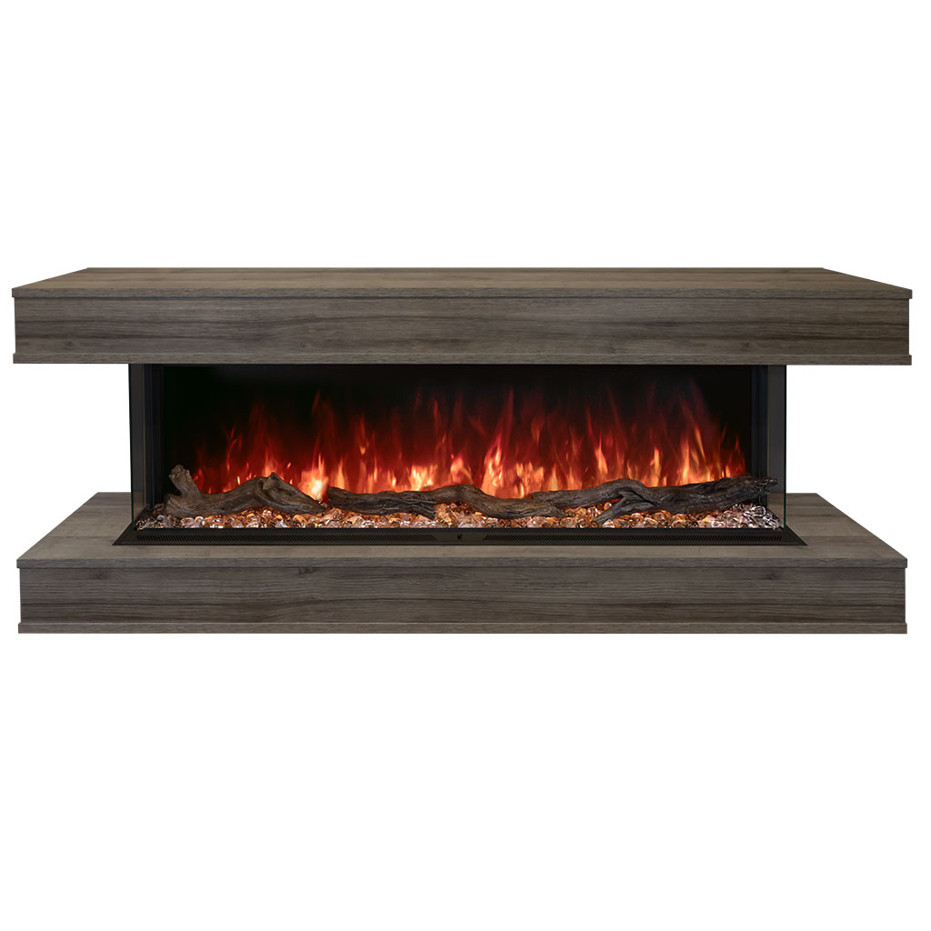 Modern Flames Landscape Pro Multi 56-Inch Three-Sided Electric Fireplace - Model LPM-5616-WMC