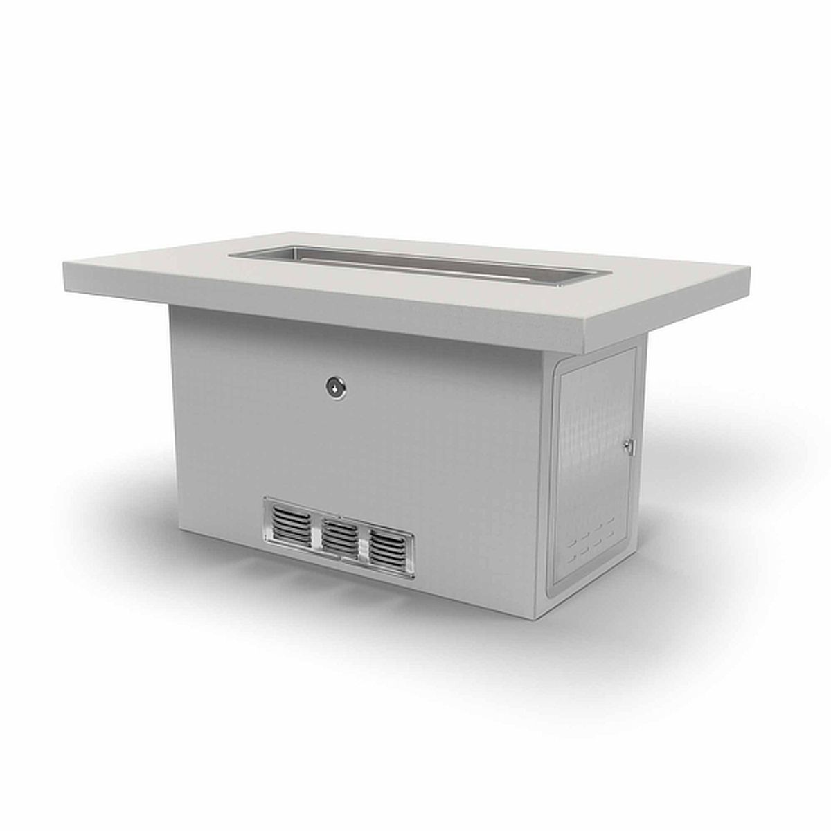 Ready to Finish Rectangular Fire Pit Table Form - 24" Tall