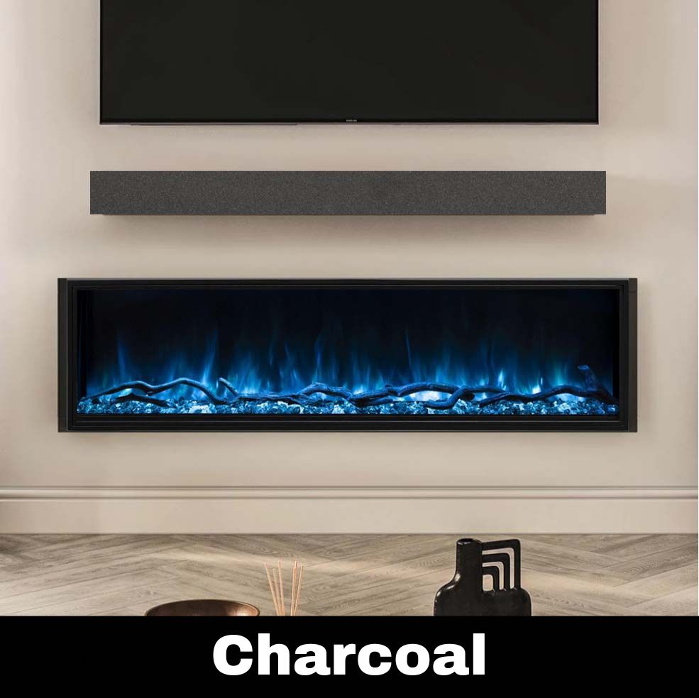 Standard Sizes Non-Combustible Steel Mantel Shelves - 12 Finishes Available