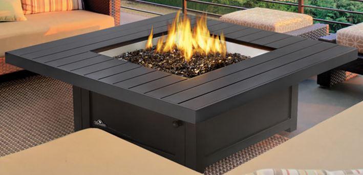 Napoleon St. Tropez Patioflame® Bronze Gas Fire Table, Square GPFTS48BZ - ExceptionalFire