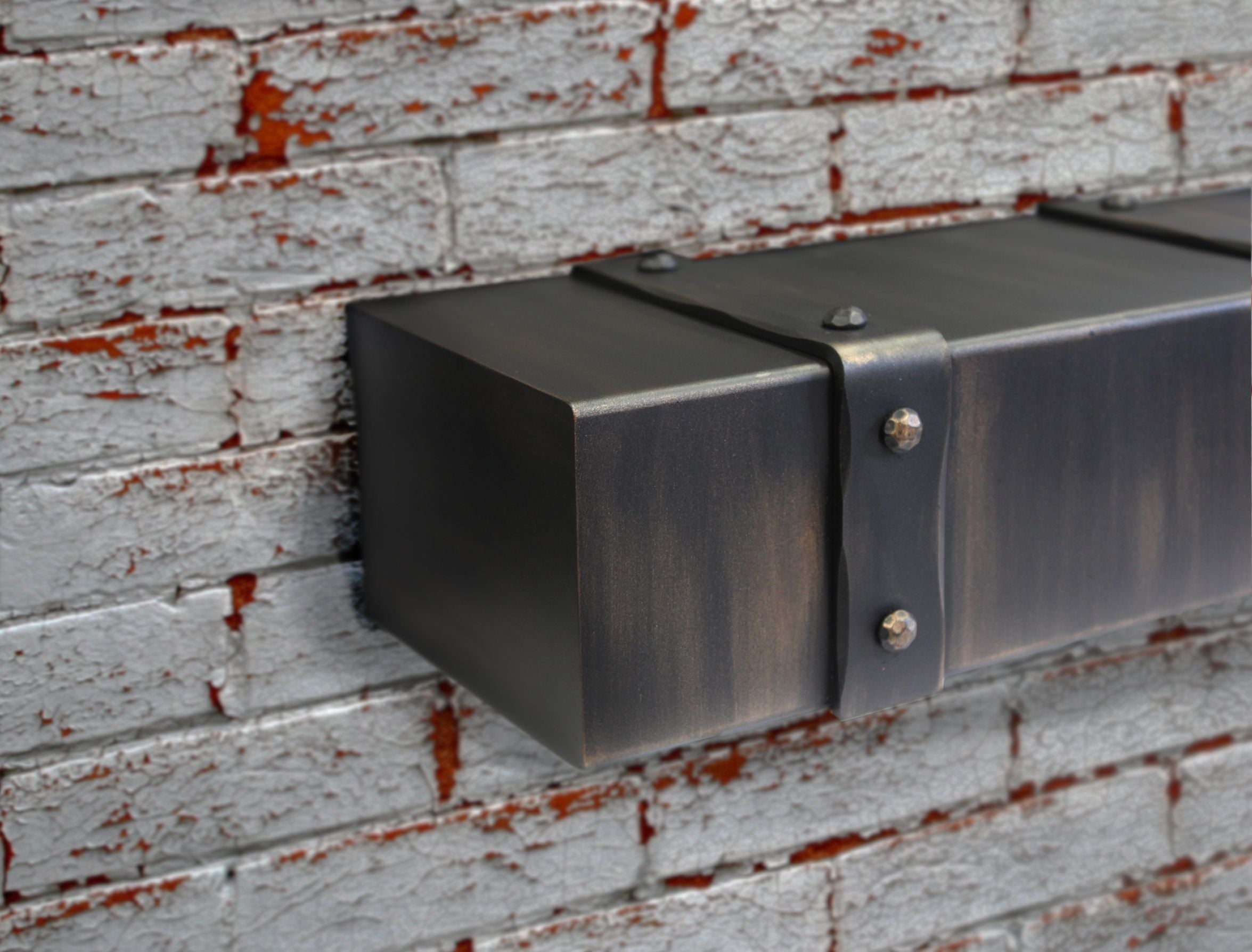 Custom Size Floating Metal Shelves Non Combustible 25 Colors Steel -