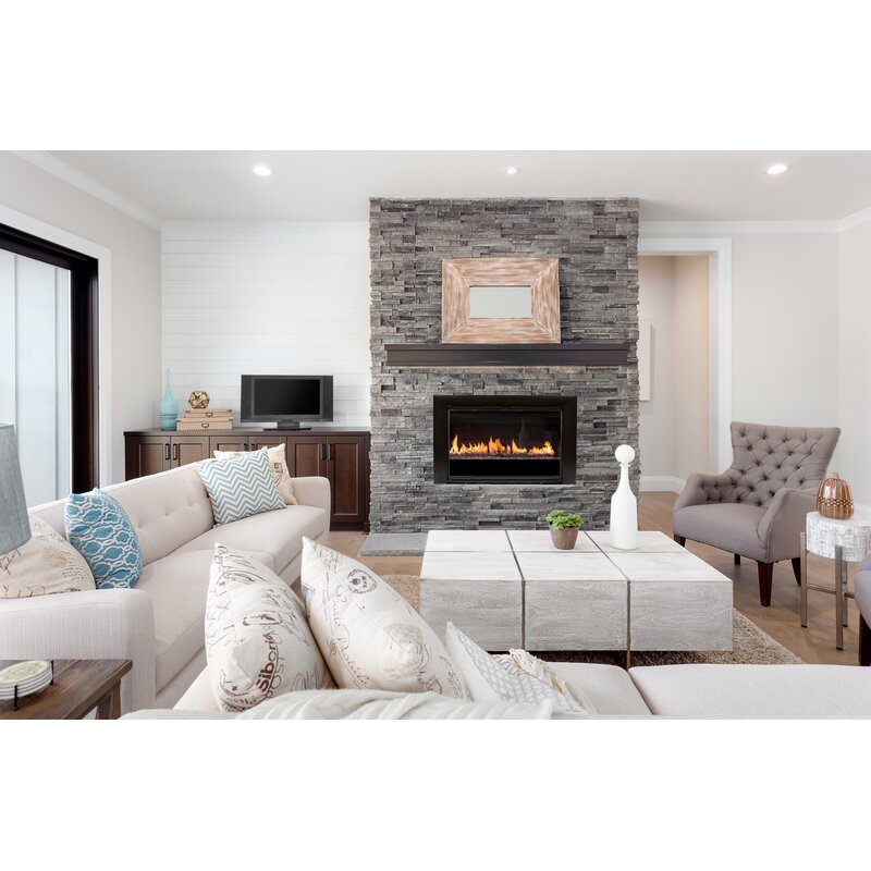 Aluminum Fireplace Glass Door Masonry - Reflection - ExceptionalFire