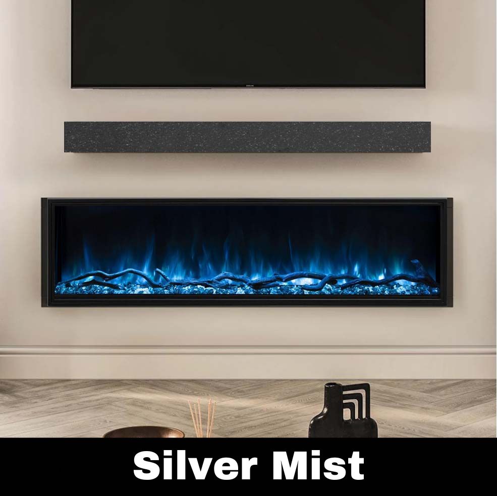 Standard Sizes Non-Combustible Steel Mantel Shelves - 12 Finishes Available