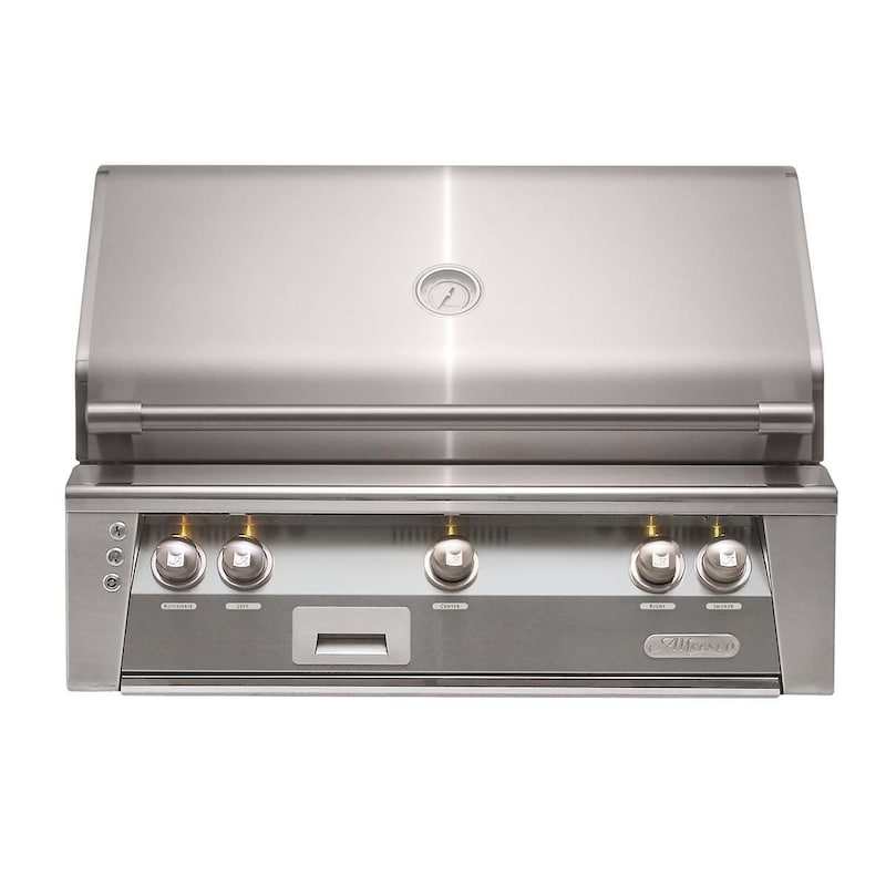 Alfresco ALXE 36-Inch Built-In Natural Gas Grill With Rotisserie in Signal Gray