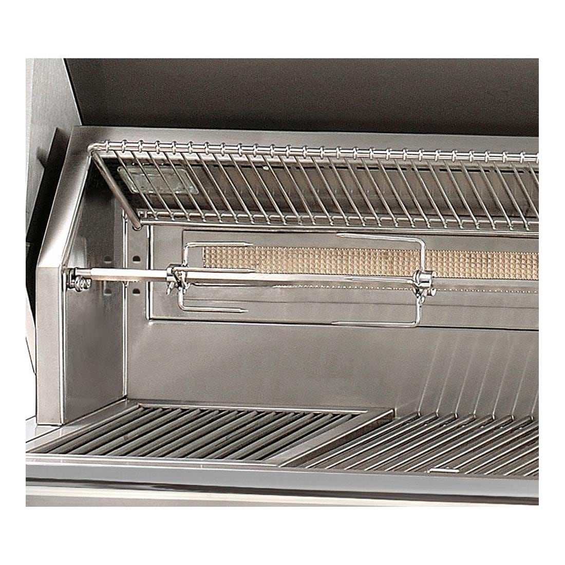 Alfresco ALXE 42-Inch Built-In Natural Gas Grill With Rotisserie in Jet Black Matte
