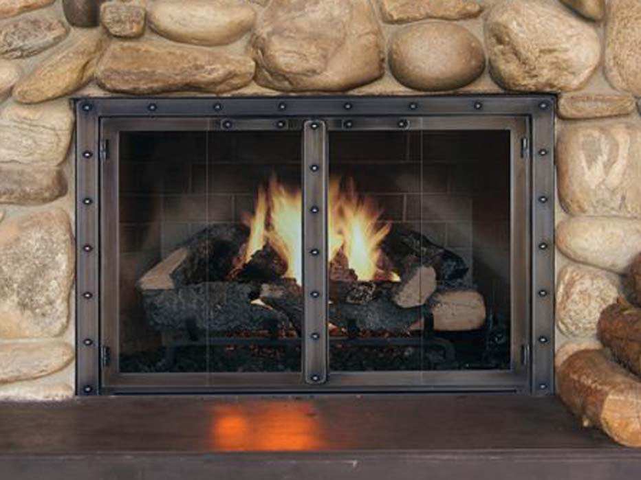 Black Rock - Masonry & Prefab Fireplace Glass Doors