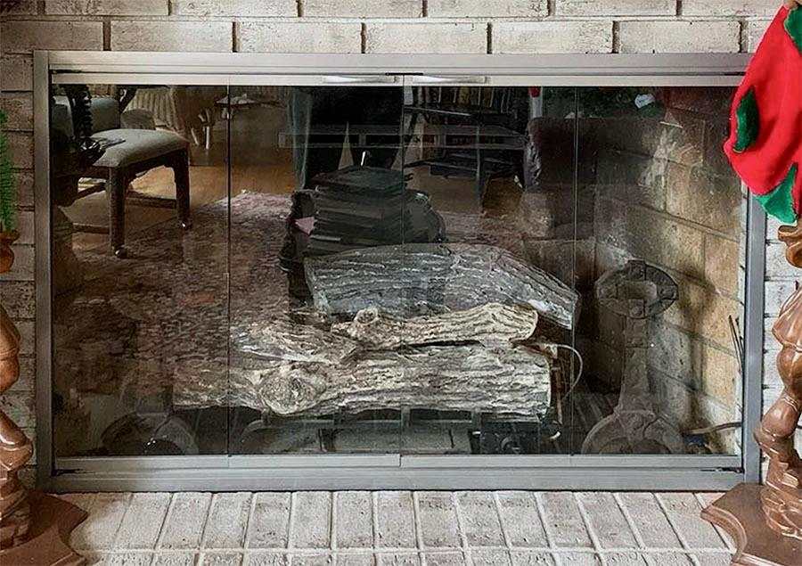 Cabot - Steel Masonry Fireplace Glass Doors - ExceptionalFire