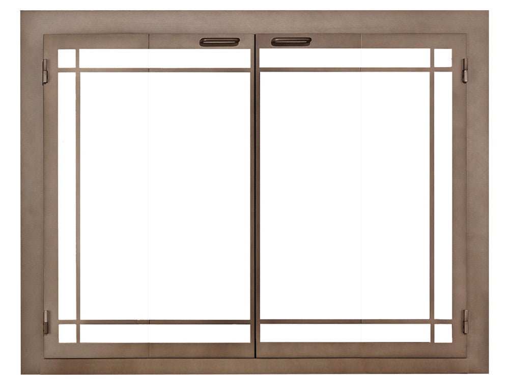 Carolina Window Pane - Masonry & Prefab Fireplace Glass Doors - ExceptionalFire