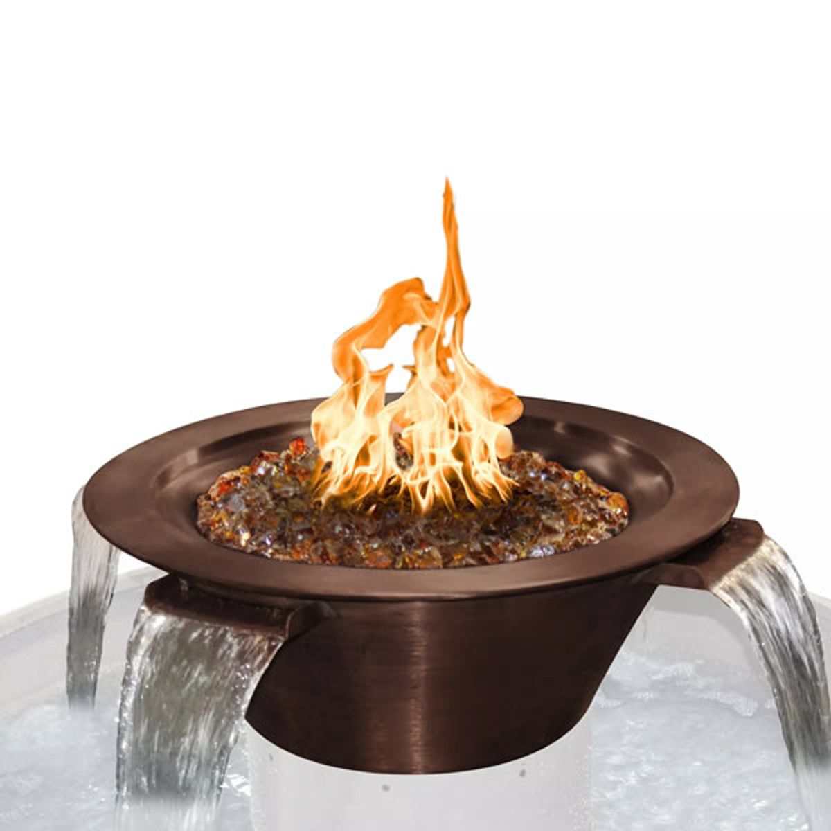 Cazo 4-Way Water & Fire Bowl - ExceptionalFire