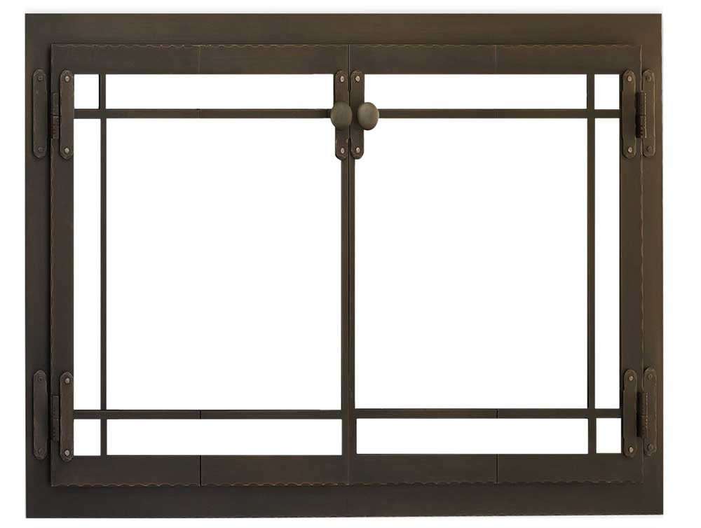 Craftsman - Masonry & Prefab Fireplace Glass Doors - ExceptionalFire