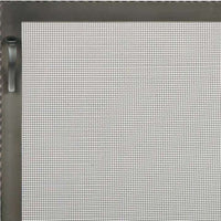 Custom Made Single Panel Fireplace Screen - Hammered Edge - ExceptionalFire