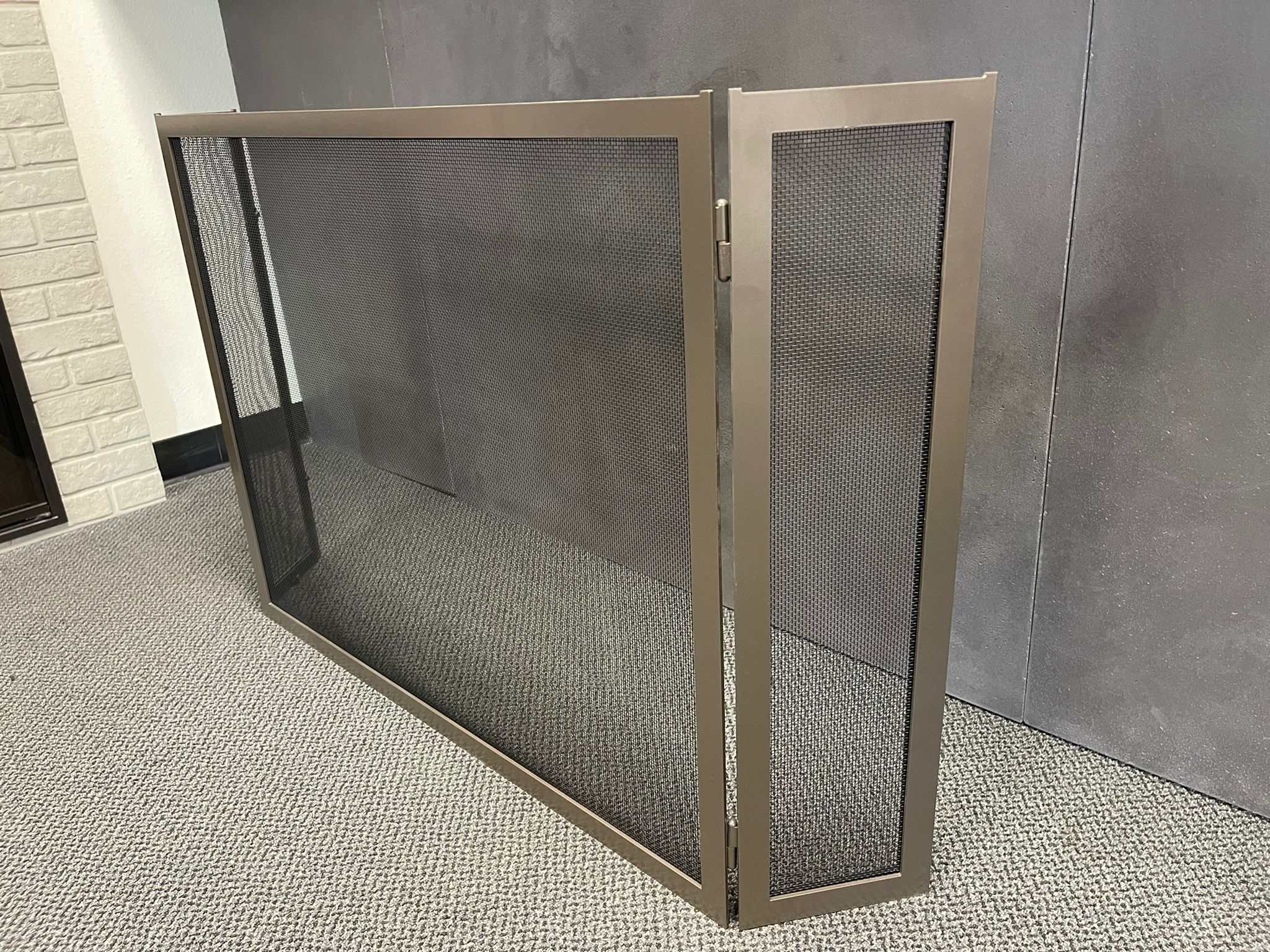 Custom Steel Custom Free Standing Folding Screens - Carolina - ExceptionalFire